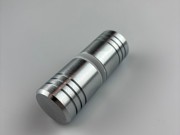 Short Groove Pull Knob Set - Satin Chrome